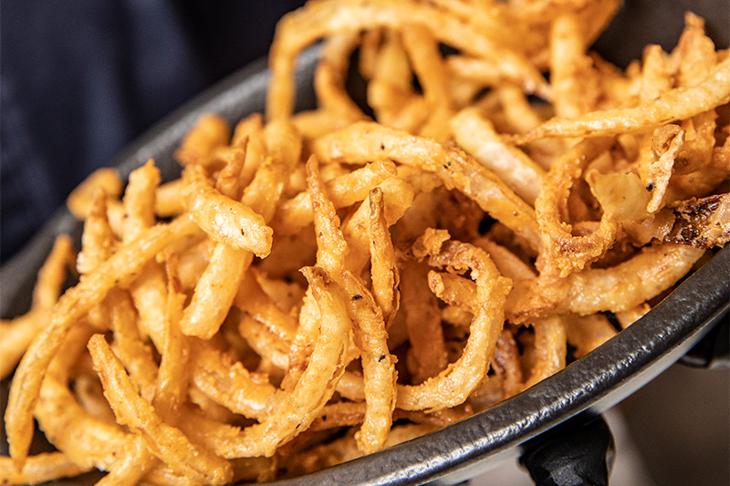 Fried Haystack Onion Straws | Swadley's BBQ