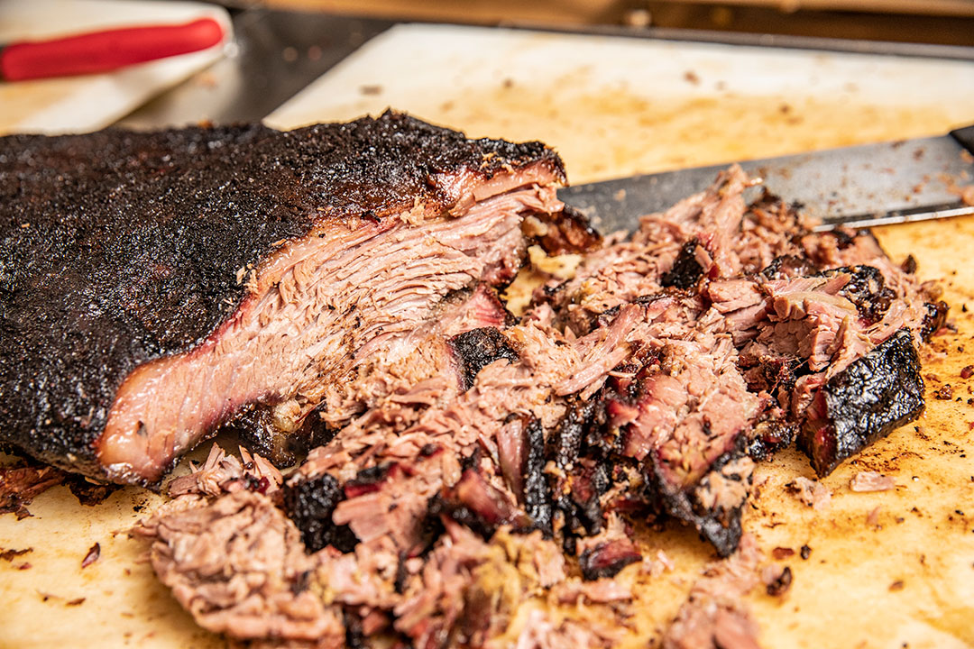 Smoked Brisket at Swadley's BBQ